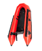 Inflatable dinghy with lathed bottom